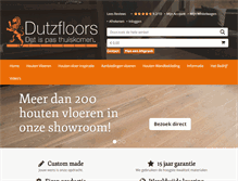 Tablet Screenshot of dutzfloors.com
